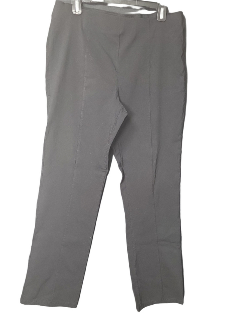 Madison Black Straight-Leg Ponte Pants Xlarge Size .